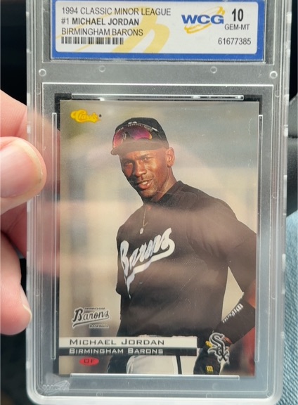 1994 Classic Minor League #1 Michael Jordan Birmingham Barons — front