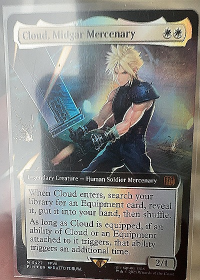 MTG Final Fantasy Mythic #0427 Cloud Midgar Mercenary — front