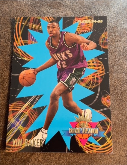1994-95 Fleer #1 Vin Baker Rookie Sensations — front