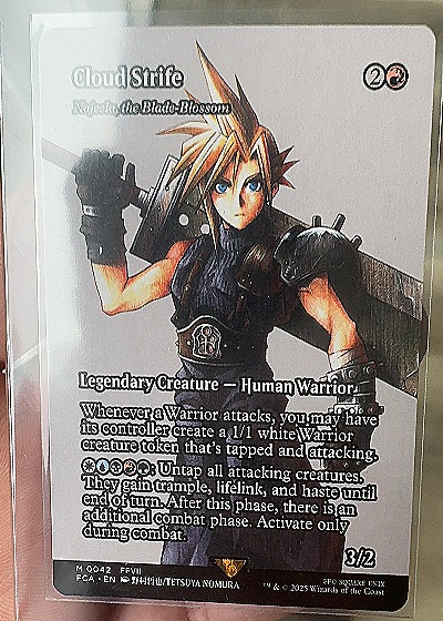 2025 Magic: The Gathering Final Fantasy: Through the Ages #0042 Cloud Strife — front