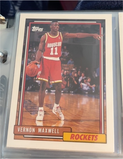 1992-93 Topps #68 Vernon Maxwell — front