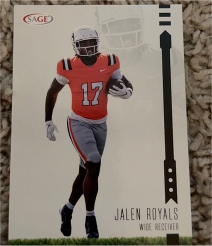 2025 Sage High Series Black #181 Jalen Royals — front