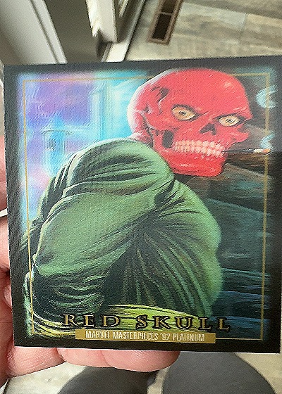 2024 SkyBox Marvel Masterpieces '92 Platinum #80 Red Skull — front