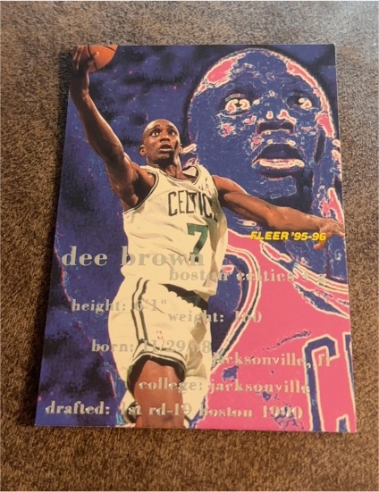 1995-96 Fleer #8 Dee Brown — front