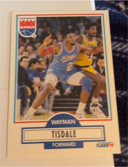 1990-91 Fleer #167 Wayman Tisdale — front