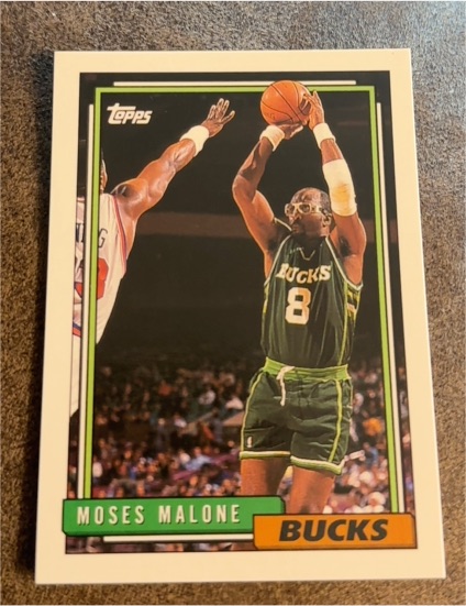 1992-93 Topps #74 Moses Malone — front