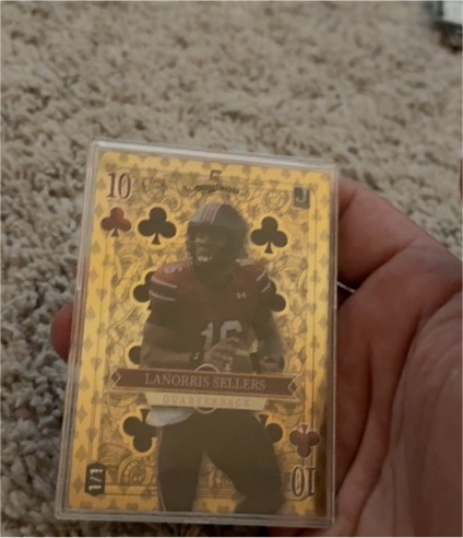 2024 Wild Card 5 Card Draw #10 Lanorris Sellers — front