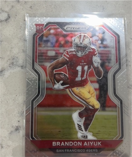 2020 Panini Prizm #301 Brandon Aiyuk Rookie Card — front