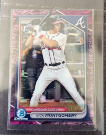 2024 Bowman Draft Chrome #BDC-129 Nick Montgomery — front