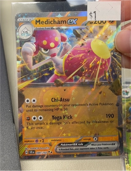 2024 Pokémon SV07: Stellar Crown #080/142 Medicham ex — front