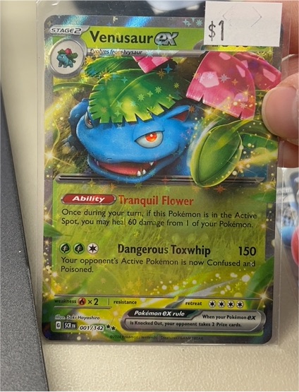 2022 Pokémon SV07 Stellar Crown #001 Venusaur ex — front