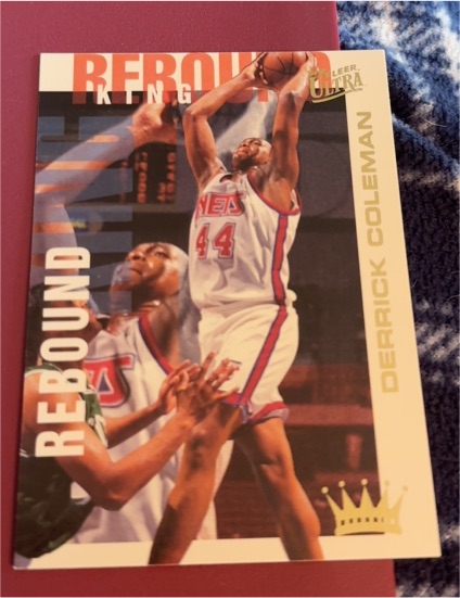 1994-95 Fleer Ultra Rebound Kings #1 Derrick Coleman — front