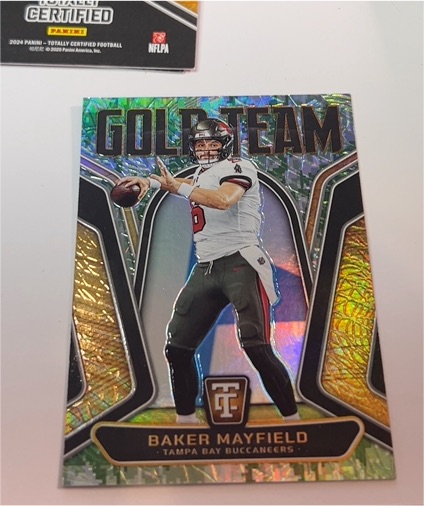 2024 Panini Totally Certified #11 Baker Mayfield Gold Team — front