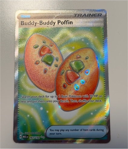 2024 Pokémon ME01 #167 Buddy-Buddy Poffin — front