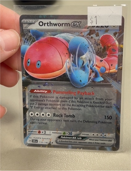 2024 Pokémon TCG Stellar Crown #110 Orthworm ex — front