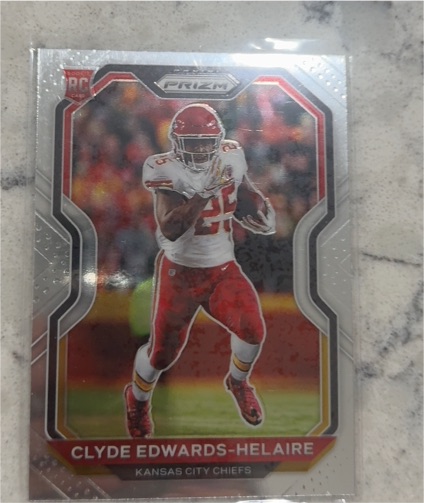 2020 Panini Prizm #328 Clyde Edwards-Helaire — front