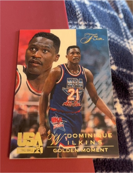 1994 Flair USA #107 Dominique Wilkins Golden Moment — front