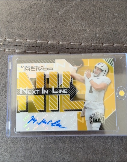 2025 Leaf Metal Next In Line #NL-MM1 Maverick McIvor — front