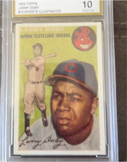 1954 Topps #70 Larry Doby — front