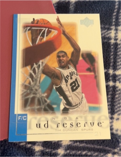 2000-01 Upper Deck Reserve #73 Tim Duncan — front