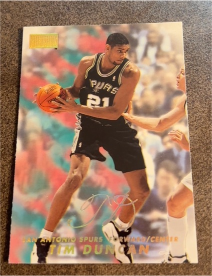 1998-99 Skybox Premium #1 Tim Duncan — front