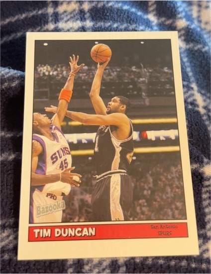 2005-06 Topps Bazooka #80 Tim Duncan — front