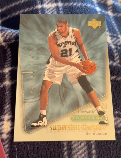 2000-01 Upper Deck Ovation #S6 Tim Duncan Superstar Theatre — front