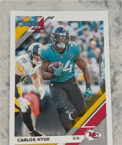 2019 Donruss #3 Carlos Hyde — front