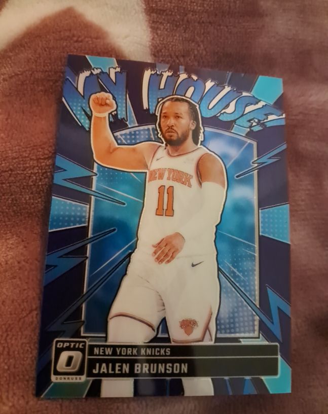 2024-25 Panini Donruss Optic #12 Jalen Brunson My House New York Knicks — front