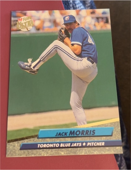 1992 Fleer Ultra #452 Jack Morris — front