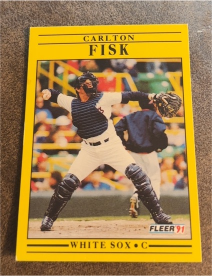 1991 Fleer #118 Carlton Fisk — front