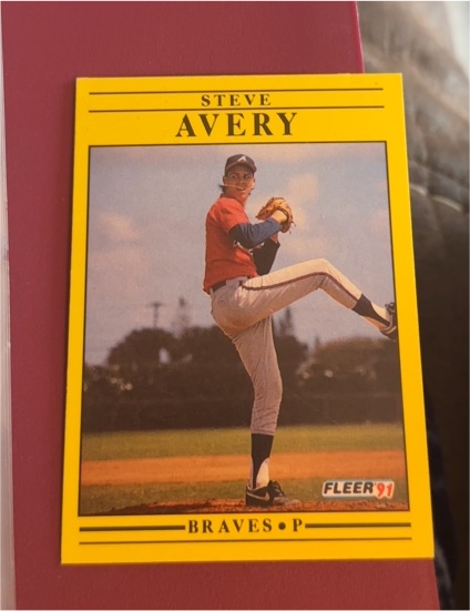 1991 Fleer #681 Steve Avery — front