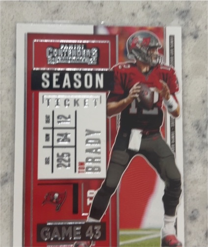 2020 Panini Contenders Season Ticket #12 Tom Brady — front
