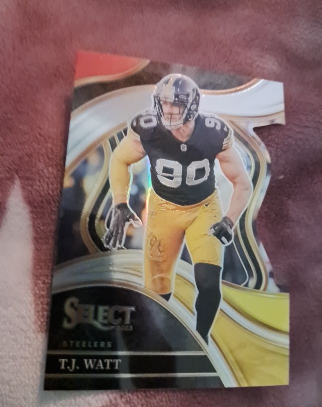 2023 Panini Select Club Level Die Cut T.J. Watt — front