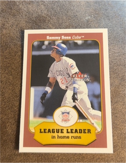 2001 Fleer Tradition #391 Sammy Sosa — front