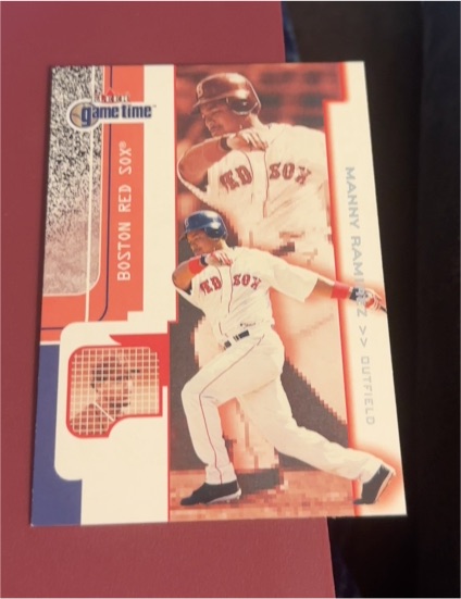 2001 Fleer Game Time #35 Manny Ramirez — front