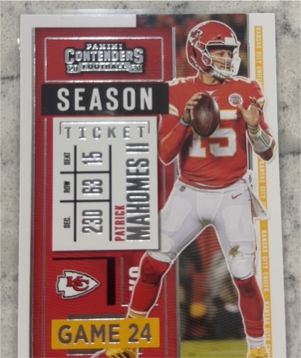 2020 Panini Contenders #2 Patrick Mahomes II — front
