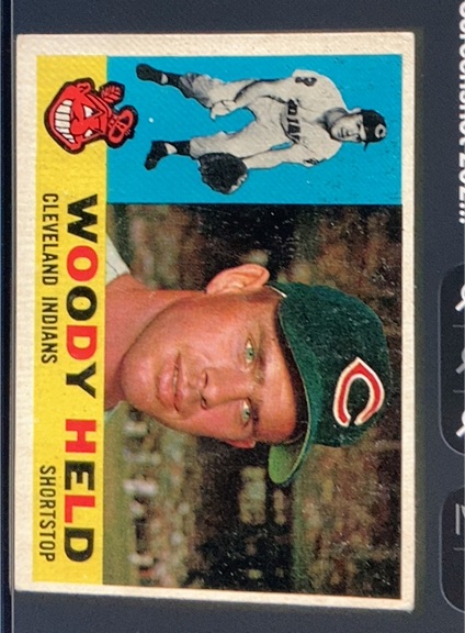 1960 Topps #178 Woody Held — front