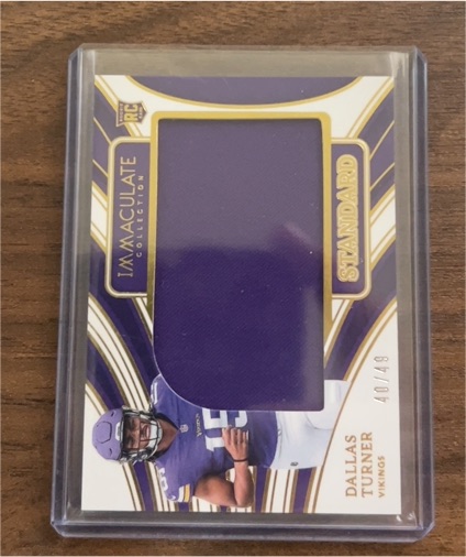 2024 Panini Immaculate Collection #40 Dallas Turner — front