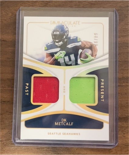 2024 Panini Immaculate Collection Past and Present Dual Patch #DK Metcalf — front