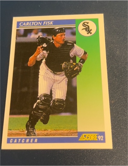 1992 Score #72 Carlton Fisk — front