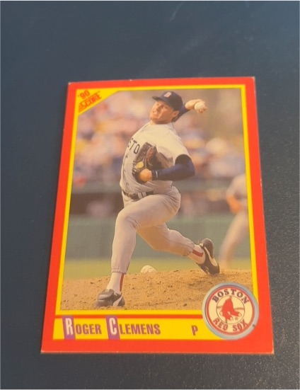 1990 Score #310 Roger Clemens Boston Red Sox — front