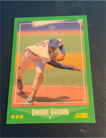 1988 Score #350 Dwight Gooden — front
