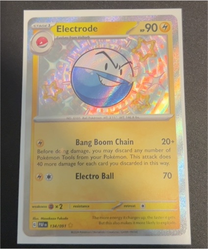 2023 Pokémon Paldean Fates #134 Electrode — front