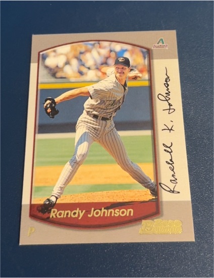 2000 Bowman Chrome #100 Randy Johnson — front