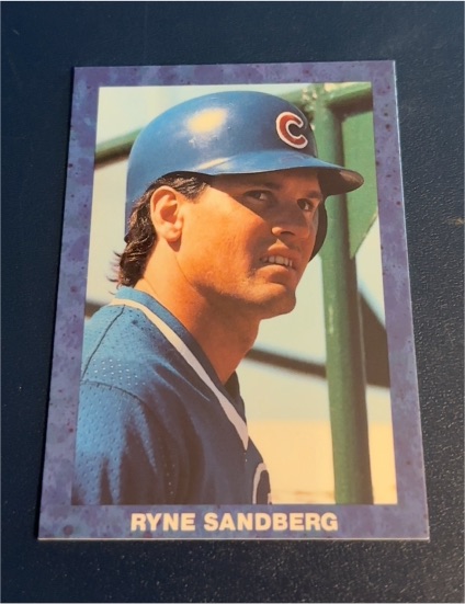 1990 Broder Blue Border #NNO Ryne Sandberg — front