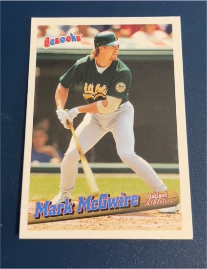 1996 Topps Bazooka #74 Mark McGwire — front