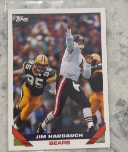 1993 Topps #191 Jim Harbaugh Chicago Bears — front
