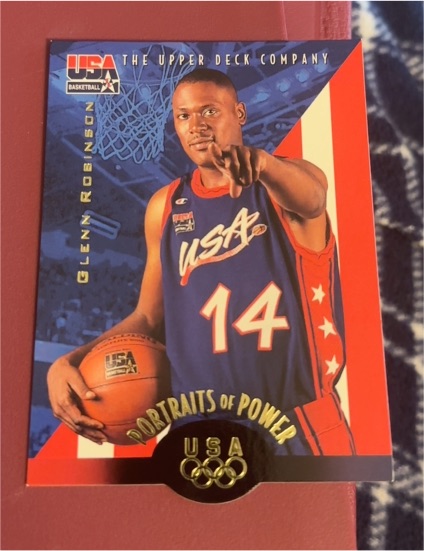1996 Upper Deck USA #57 Glenn Robinson — front