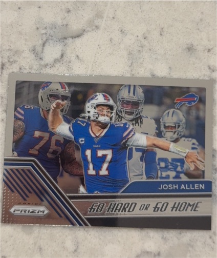 2020 Panini Prizm #10 Josh Allen Go Hard or Go Home — front